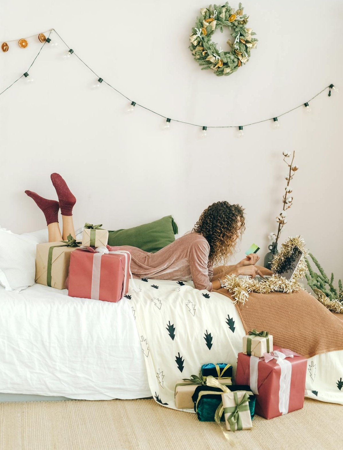 Woman shopping for gifts online